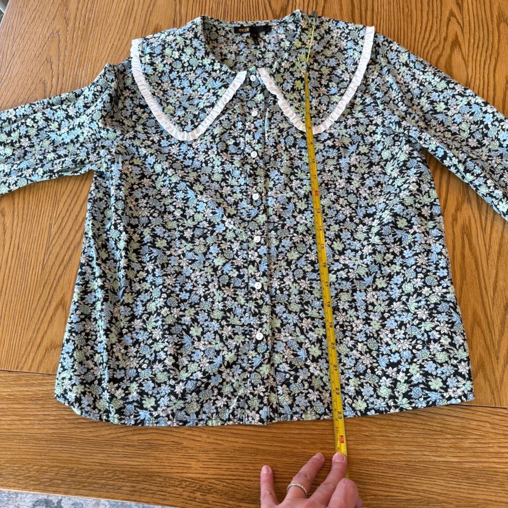 Maje City Floral Print Blouse - Picture 12 of 14